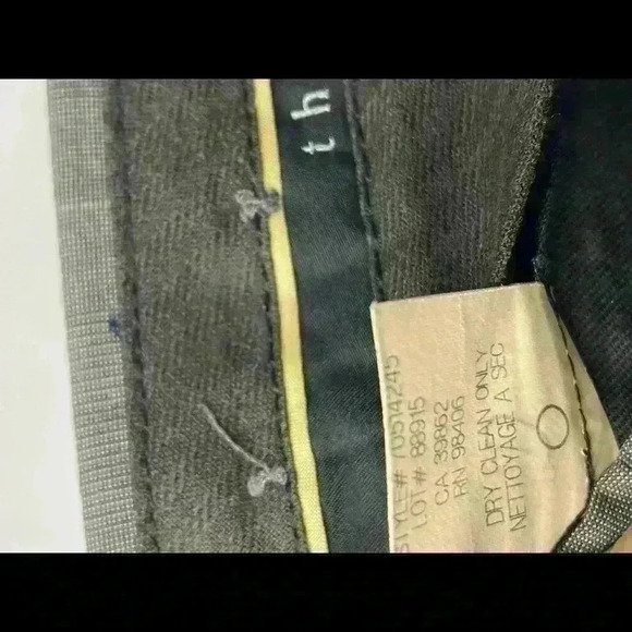THEORY Nettoyage A Sec Gray Plaid Pants Slacks - Picture 8 of 9